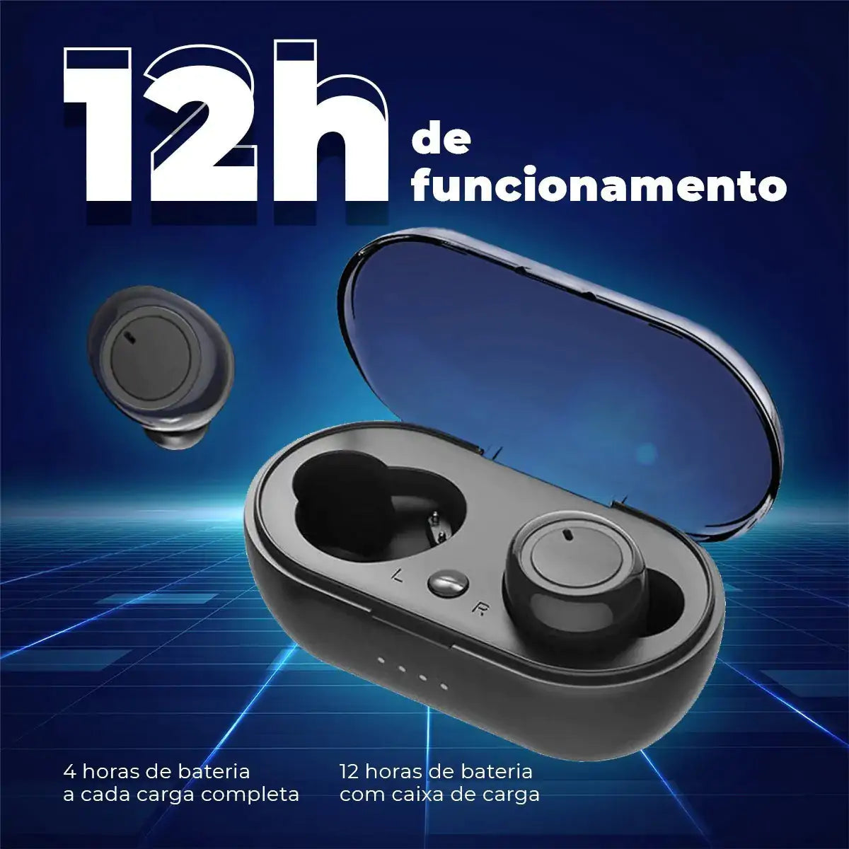 Fones de Ouvido Estéreo Sem Fio