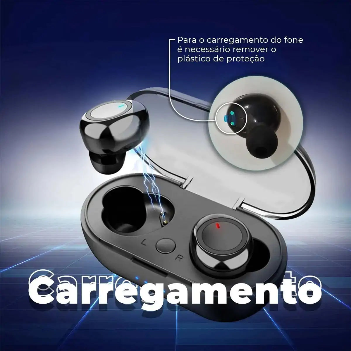 Fones de Ouvido Estéreo Sem Fio