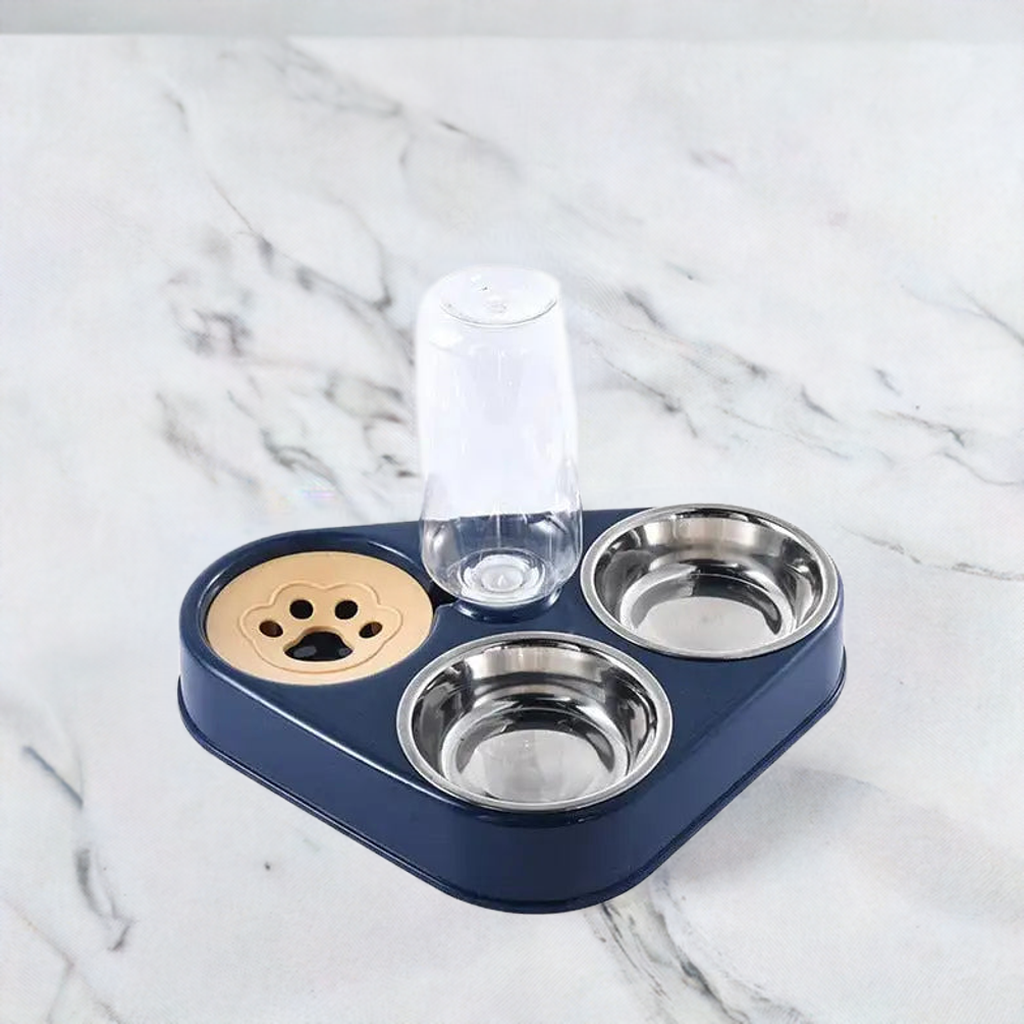 3-in-1 Pet Bowl with Auto Feeder